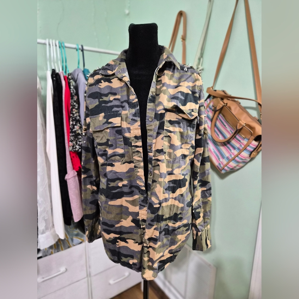 True Religion Camouflage Utility Jacket